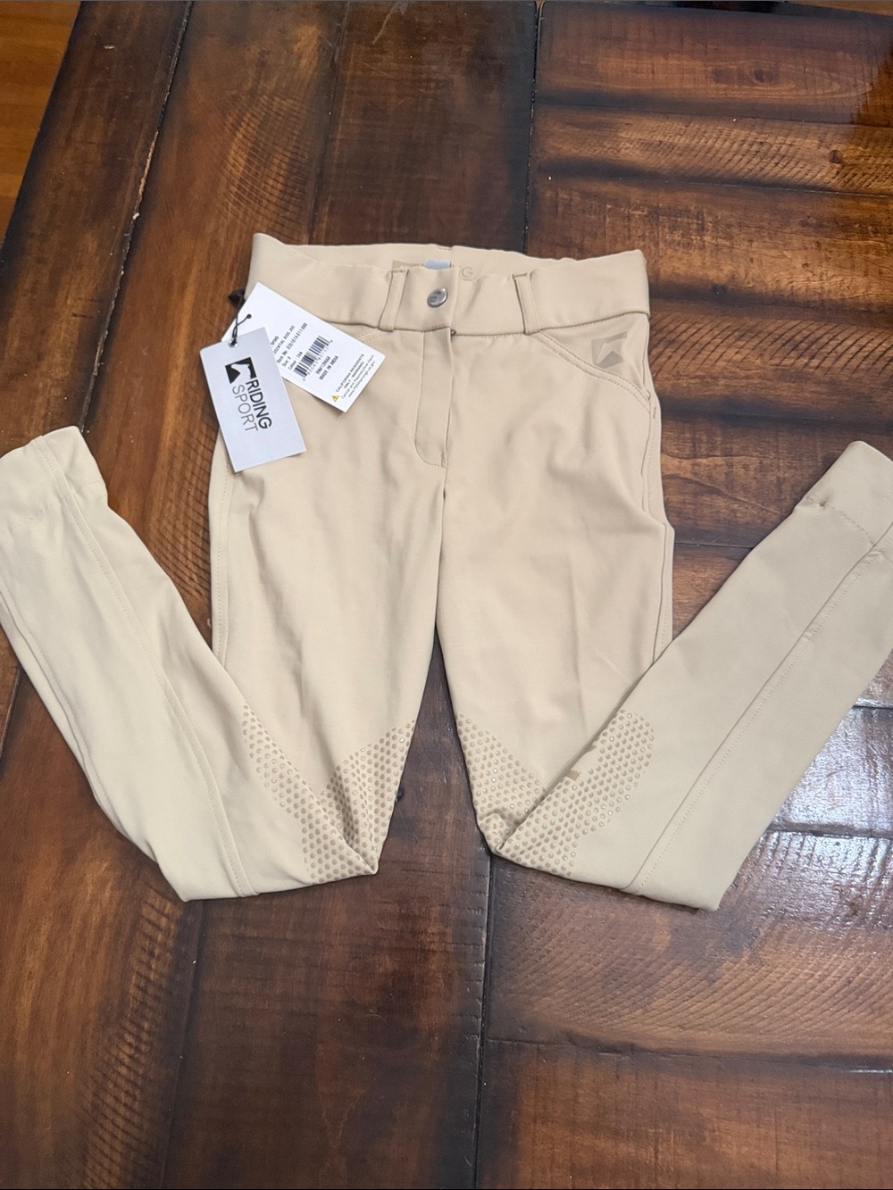 Riding Sport Kids Tan Equestrian Breeches
